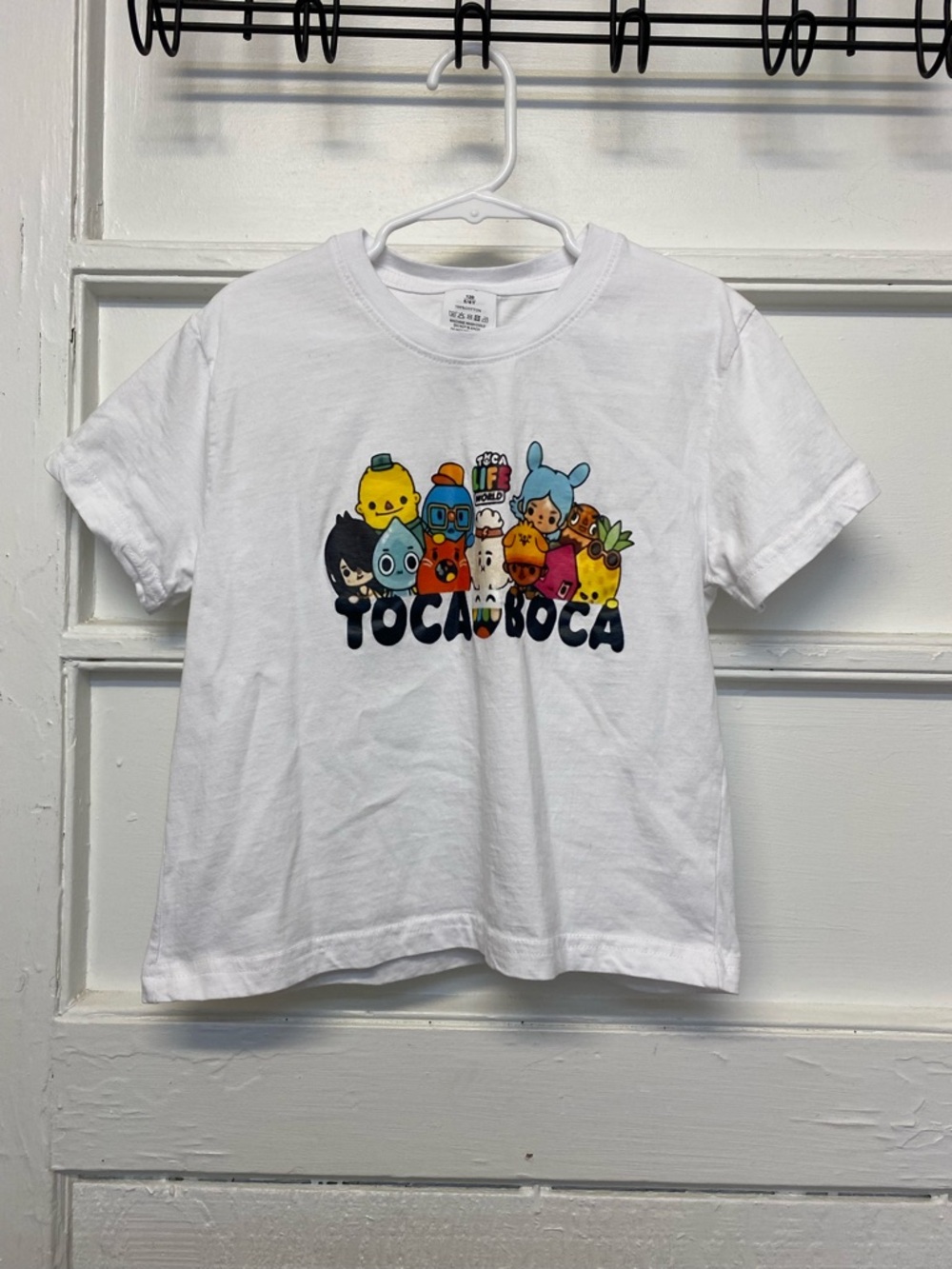 Toca Boca life toddler shorts sleeves Tshirt size 5t white